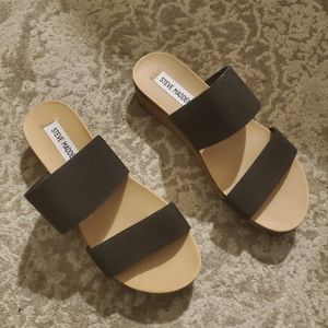 Steve Madden black sandals,  size 6